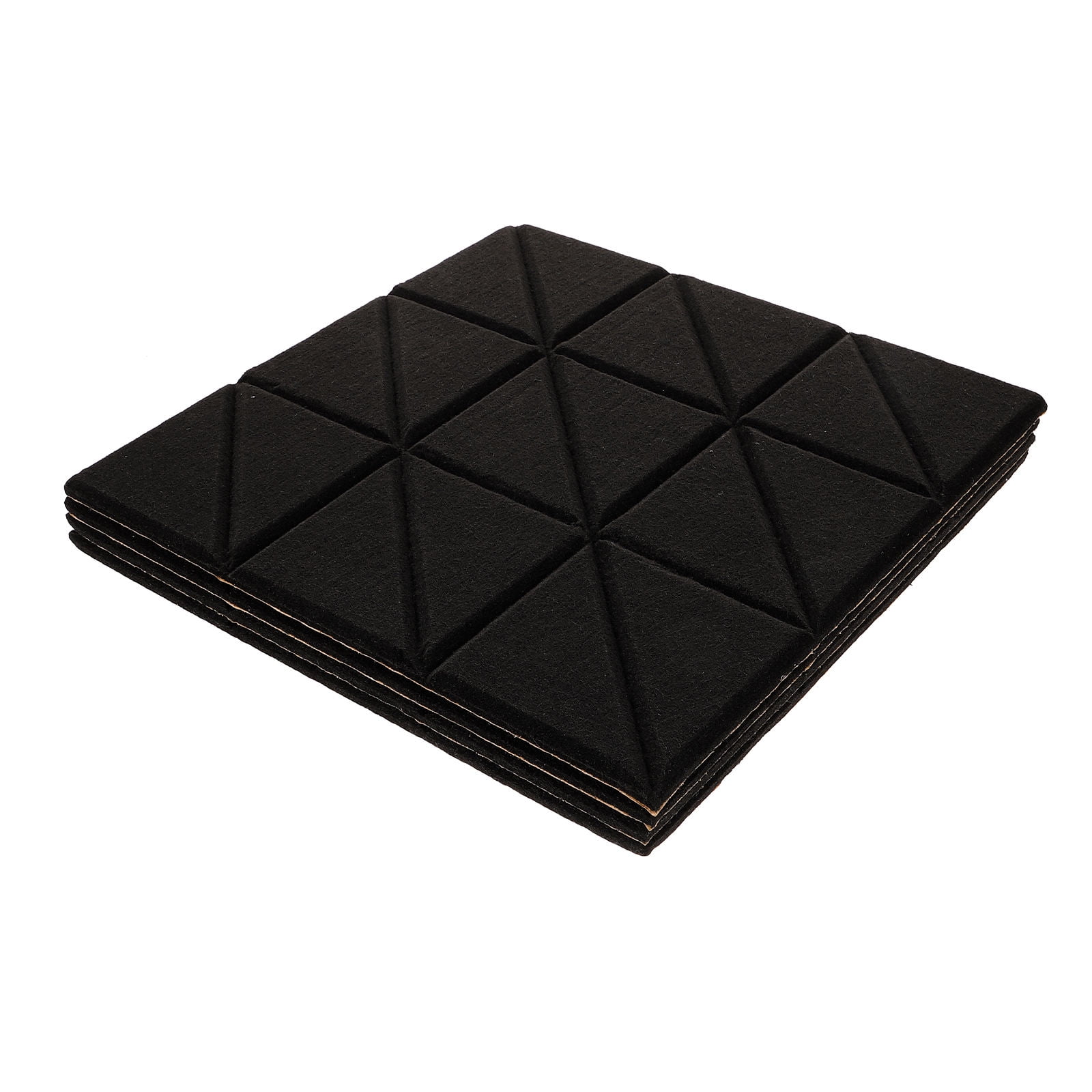 PBPBOX 4Pcs Black Acoustic Sound Proof Panels for Home Studio High Density Fire Resistant Sound Dampening Foam