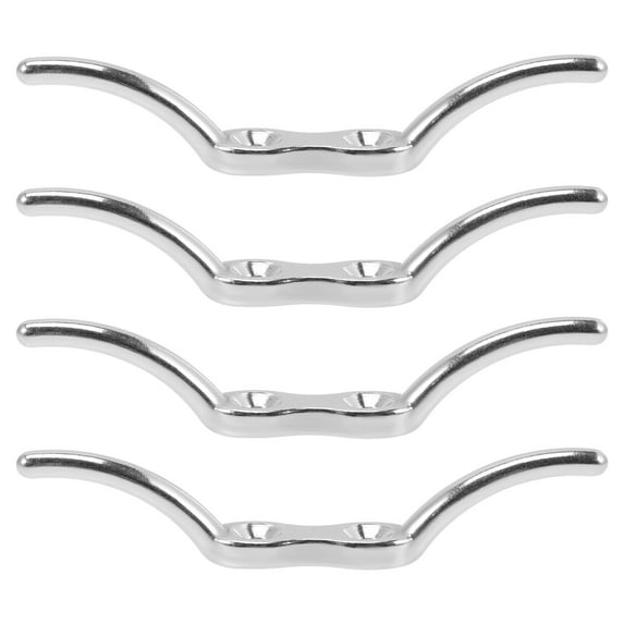 PBPBOX 4pcs Boat Cleat Set Stainless Steel Boat Accessories Marine for Home Decoration