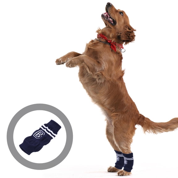 PBPBOX 4Pcs Dog Leg Stockings Blue Cotton And Spandex Washable Everyday Wear