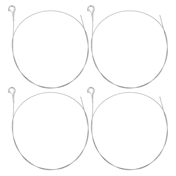 PBPBOX 4Pcs Heavy Duty Stainless Steel Hanging Wire Rope for Secure Picture Rail Hooks and Wire