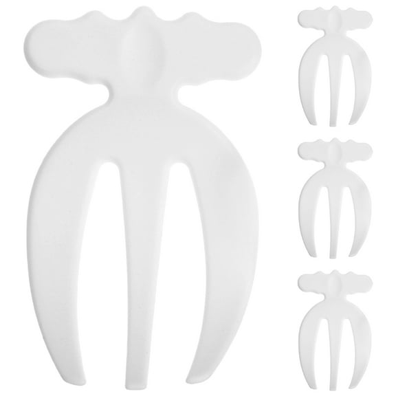 PBPBOX Salad Accessories Salad Server White Plastic 4Pcs