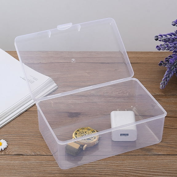 PBPBOX Cosmetic Storage Box White PP Desktop Organizer for Home 4Pcs