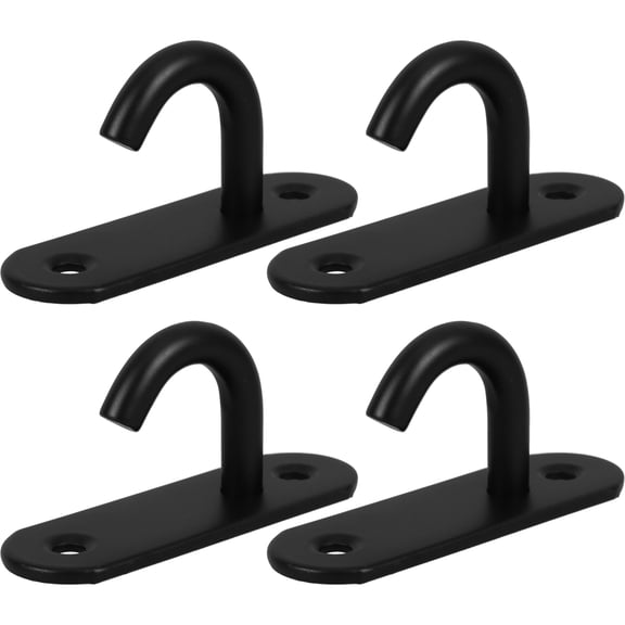 PBPBOX 4Pcs Small Water Bucket Hook Black Stainless Steel Farm Supplies