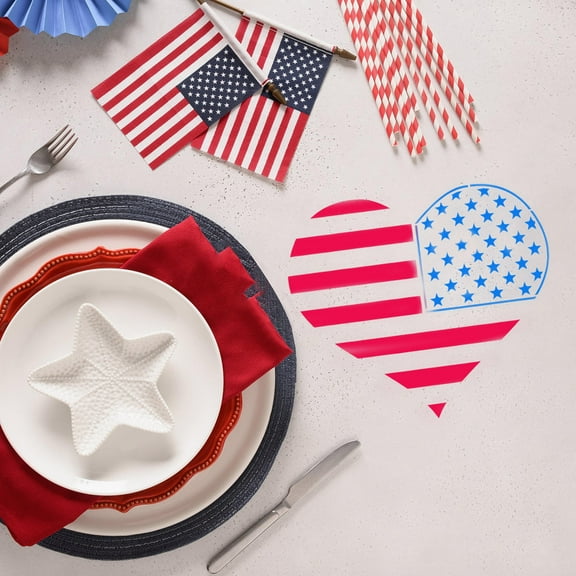 PBPBOX 4Pcs Wall Paint Stencil Reusable Plastic Template for Home Decor