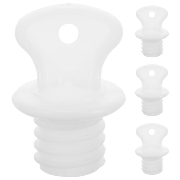 PBPBOX Hot Water Bottle Leak Stopper Plastic White Hot Water Bag Plugs Simple Design