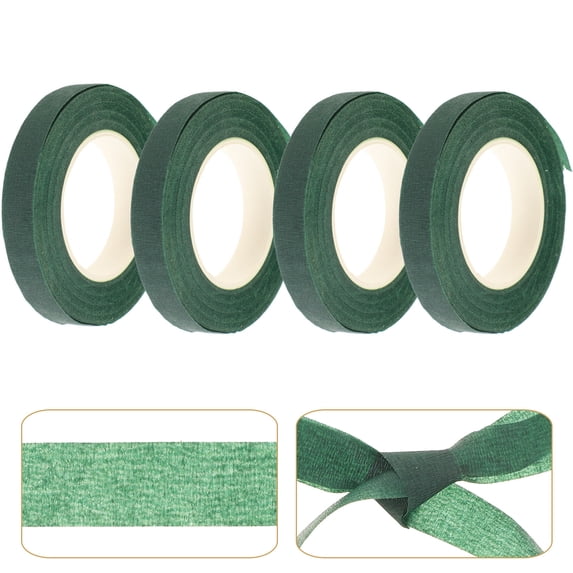 PBPBOX Waterproof Green Tape for Flower Arrangement and DIY Bouquets 4Pcs