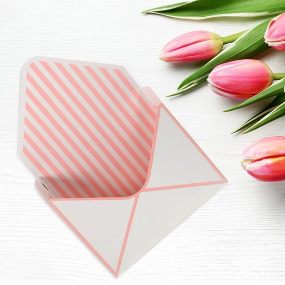 PBPBOX 4Pcs Multi Floral Envelope Boxes for Home Flower Bouquet Packaging Wedding Party and Special Occasions