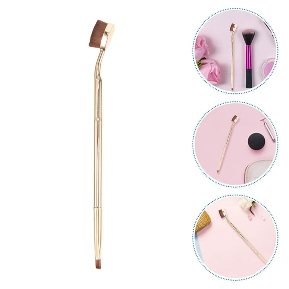 PBPBOX 4Pcs Compact Golden Concealer Brushes with Angled Design for Seamless Eye Makeup Blending