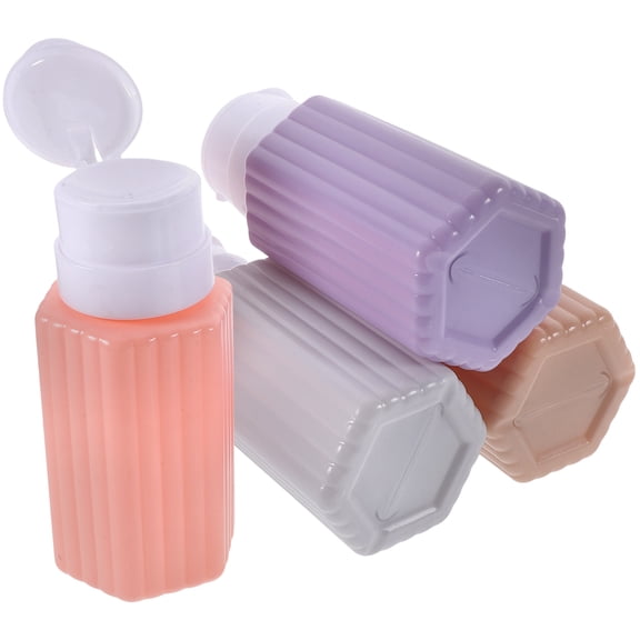 PBPBOX Dispenser Bottle Press Pump Pink 4pcs Plastic