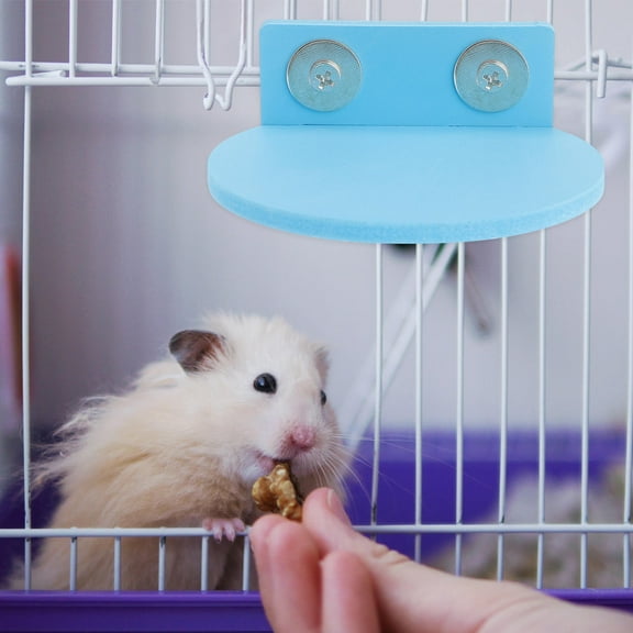 PBPBOX 4pcs Small Hamster Platform Steps Bamboo Random Color Jump Platform for Indoor Play