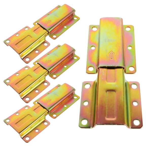 PBPBOX 4pcs Fastening Connectors for Sectional Sofa Connector Bracket Metal Gold Design Adults