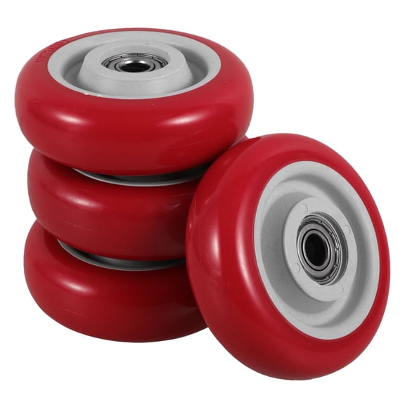 PBPBOX 4Pcs Polyurethane Bearing Caster Wheels Heavy Duty Replacement for Home Furniture