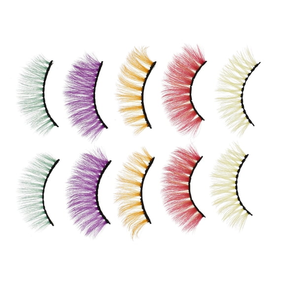 PBPBOX 5Pairs Vivid Performance Fake Eyelashes for Smoky and Party Makeup Use
