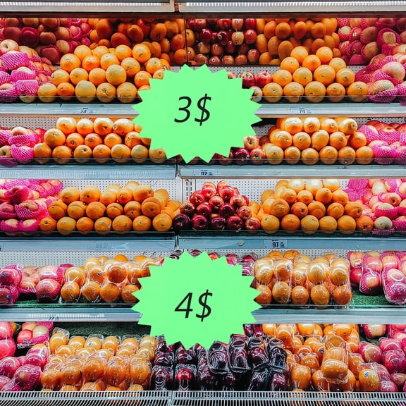 PBPBOX 5 Sets Creative Commodity Labels White Card Paper Advertising Signs Shape