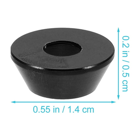 PBPBOX 50Pcs Black Anodized Aluminum Cone Washer for Home Use Durable Sturdy
