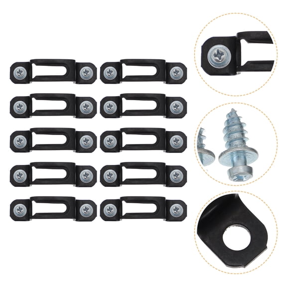 PBPBOX 50 Sets Concealed Cabinet Connectors Metal Hardware Attachment for Carpenters in Assembly Work