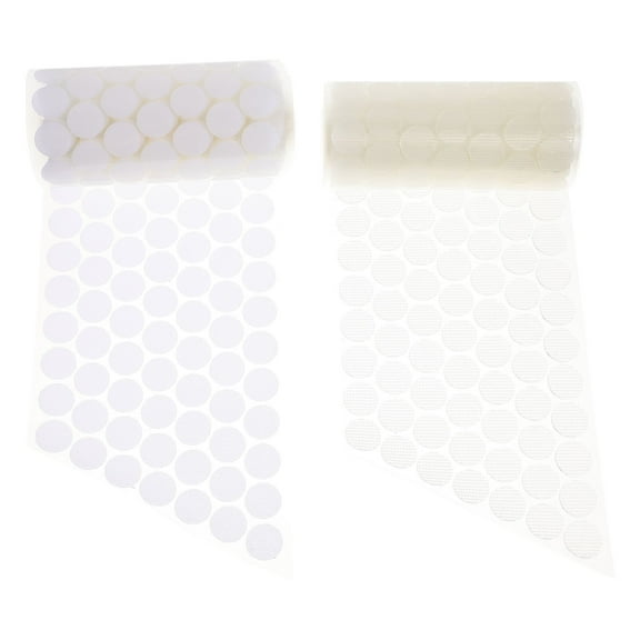 PBPBOX 500Pairs White Removable Round Dot Decals Adhesive Stickers for Crafting and Decorating