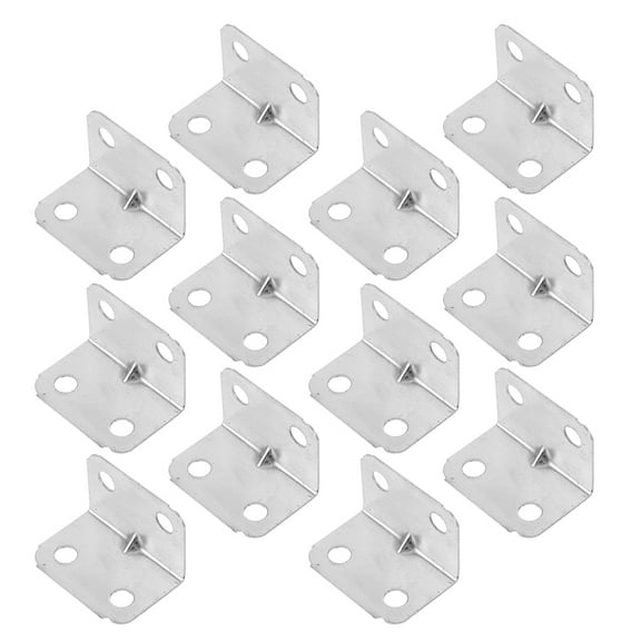 PBPBOX 50Pack Corner Braces For Wood L-Type Support Rolled Steel For Daily Use