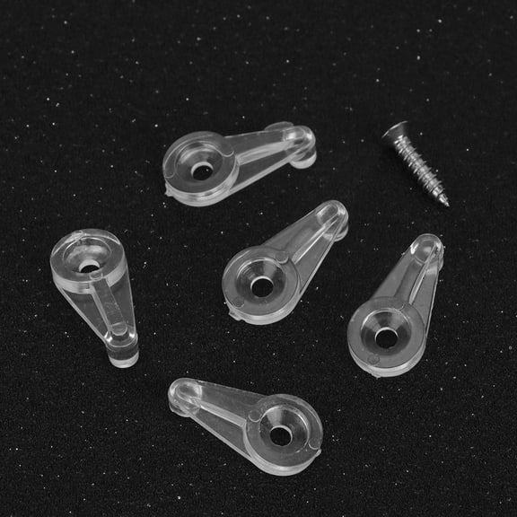 PBPBOX Mirror Glass Clip Transparent Versatile for Various Thicknesses 50Pcs