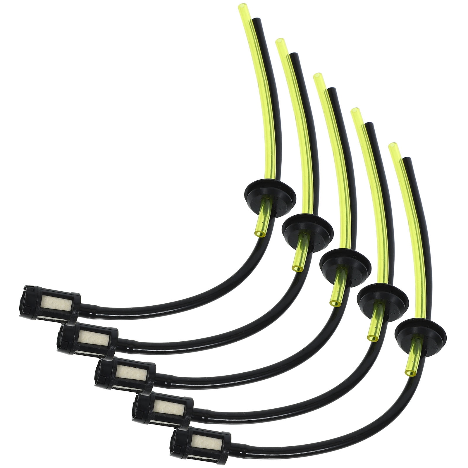 PBPBOX 5Pcs Gas Hose Line Hose Black PVC Lawn Mower Gardening