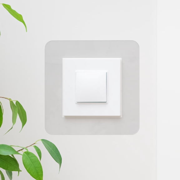 PBPBOX 5Pcs Transparent Acrylic Outlet Cover Plate Decorative Wall Panel