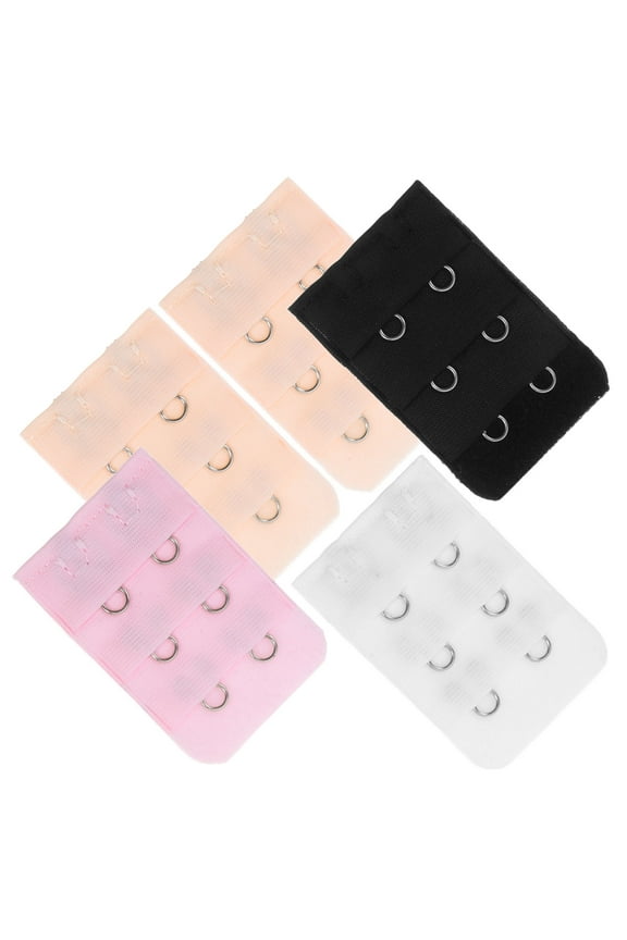 Bra Extension Strap 2 Hook Adjustable Reduces Tightness 5Pcs