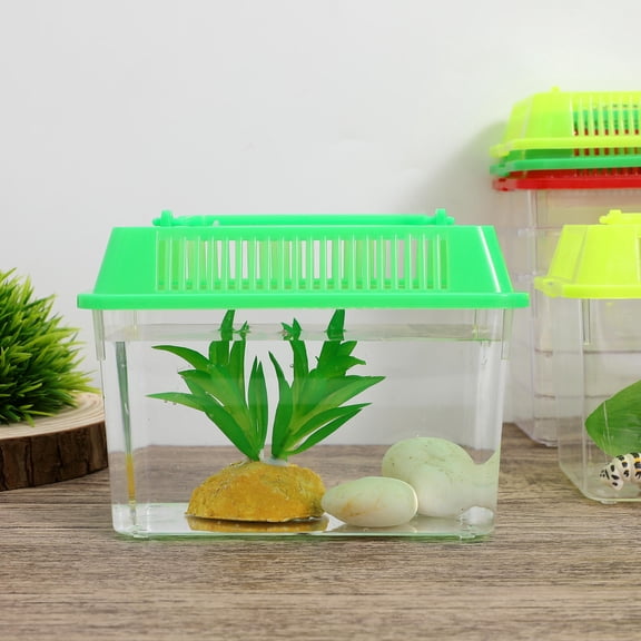 PBPBOX 5pcs Aquarium Breeding Box Plastic Assorted Color For Turtle And Hamster