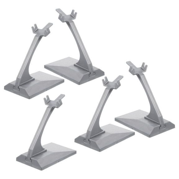 PBPBOX 5pcs Flight Display Stand Grey Plastic for Aircraft Models Storage at Home