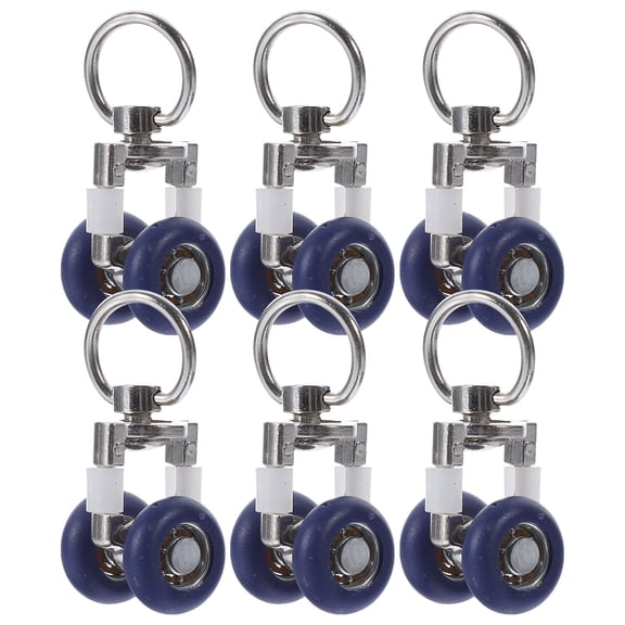 PBPBOX Gliders for Curtains Curtain Track Pulleys Stainless Steel 6Pcs
