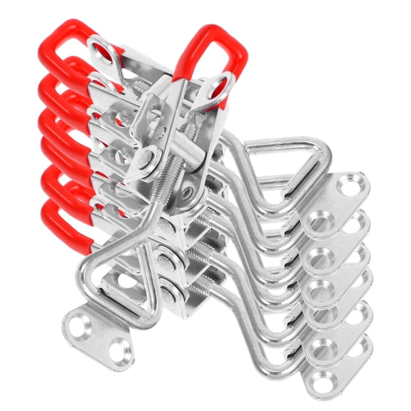 PBPBOX 6Pcs Galvanized Iron Adjustable Toggle Latch Clamp for Home Use and Wooden Box