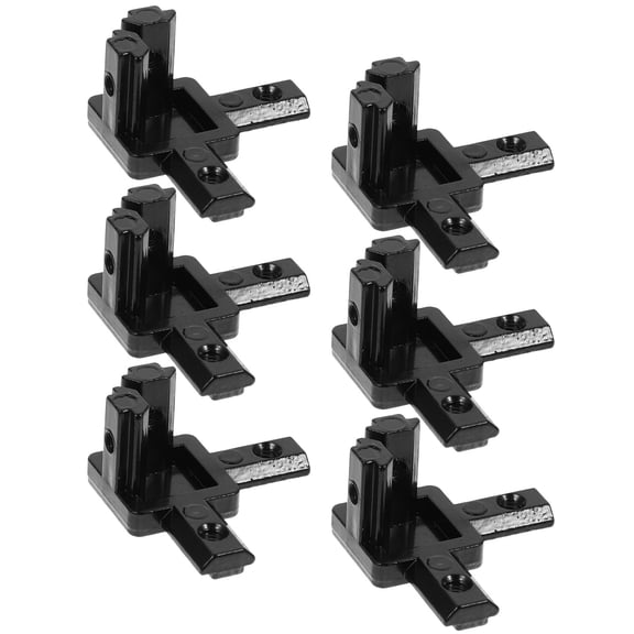 PBPBOX 6Pcs Black Aluminum Profile Corner Brackets 3-Way Connector for 2020 Series Extrusion