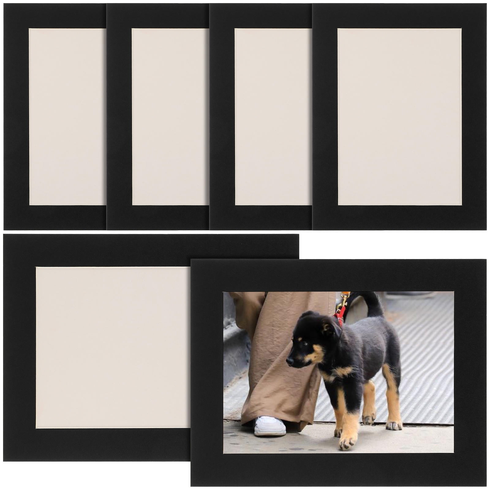 PBPBOX 6Pcs Black Photo Frame for Kids Drawing Display Rectangular ...
