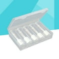 thumbnail image 1 of PBPBOX 6Pcs Clear Plastic Coin Storage Case Tube Holder Snap Closure, 1 of 8