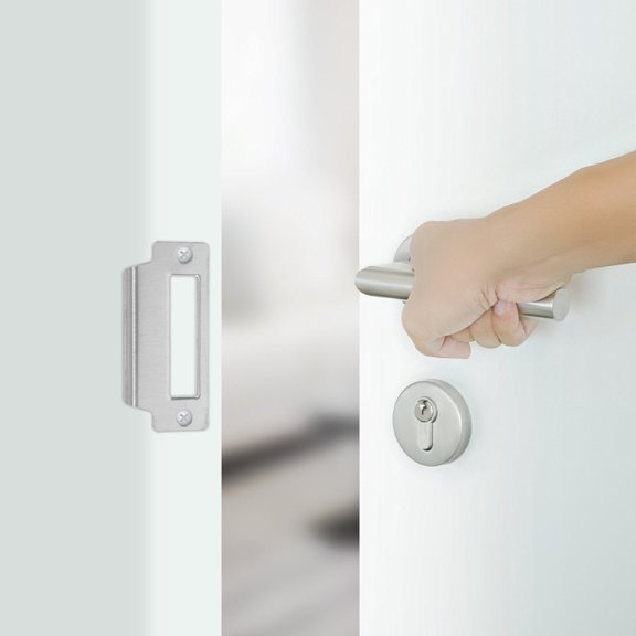 PBPBOX 6Pcs Easy Install Door Hole Cover Plate Made of High Grade Stainless Steel