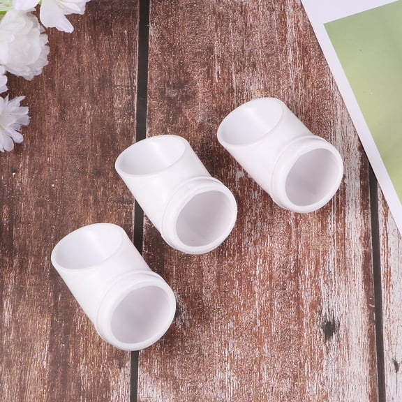 PBPBOX 6Pcs White Stand Column Planting Cups Durable PP Material for Hydroponic and Aquatic Plants