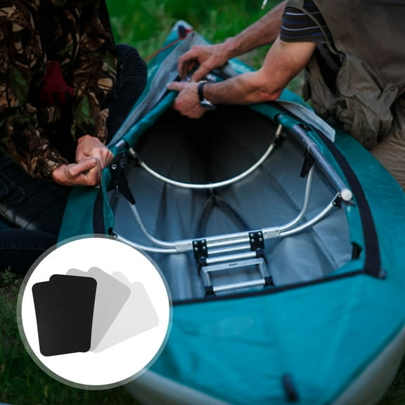 PBPBOX 6Pcs Kayak Repair Patch Kit PVC Material Waterproof Durable for Inflatable Boats and Rafts