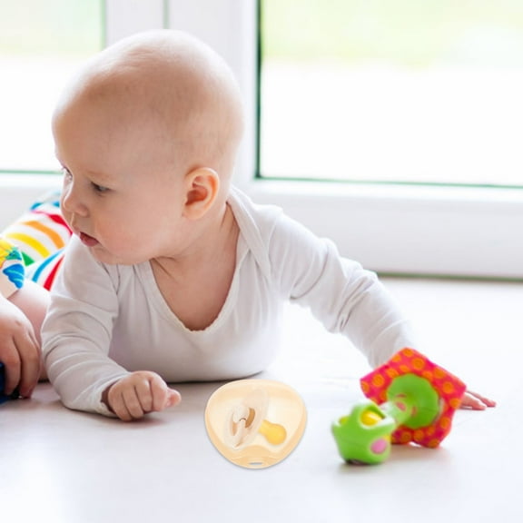 PBPBOX 6pcs Dust Proof Pacifier Container Box Coffee Plastic for Travel Friendly Use