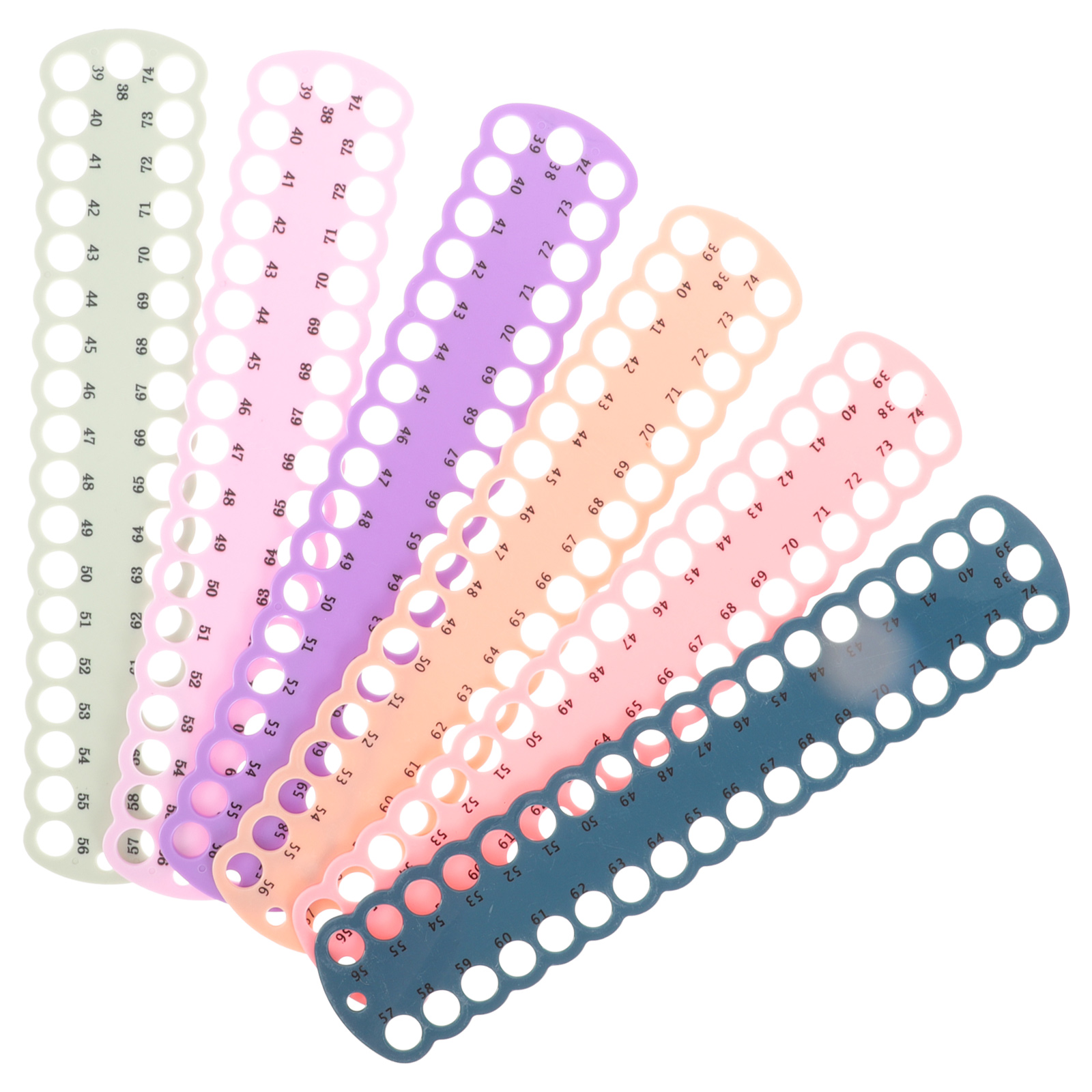 PBPBOX 6pcs Plastic Thread Holder Embroidery Organizer Assorted Color ...