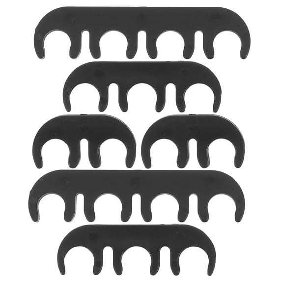 PBPBOX 6pcs k Plug Wire Clamp Black Plastic For Car Engine Wire Management During