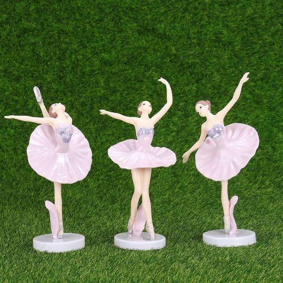 PBPBOX Elegant White Ballerina Crafts, Stylish Home Decoration, 6Pcs