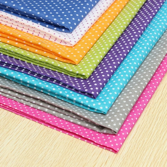 PBPBOX 7Pcs Splicing Cloth Cotton Material Assorted Colors for Quilts and Cushions