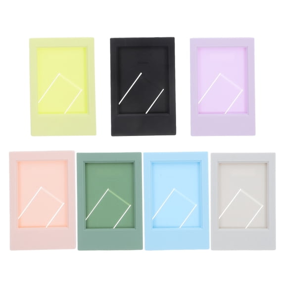 PBPBOX Mini Picture Frames Abs Material 7Pcs 9.20X6.10X0.70cm