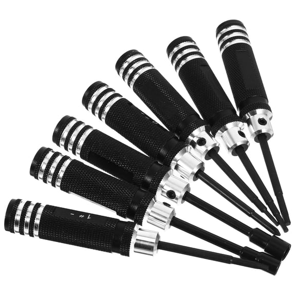 PBPBOX Screw Driver Tools Kit for Rc Model with Steel and Aluminum Black Handle for Repair