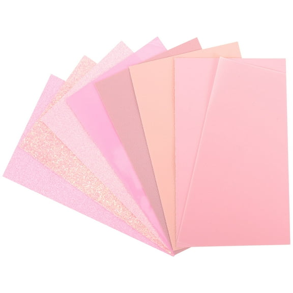 PBPBOX Multi-Use Leathers Sheets Pink Themed Artificial 8Set