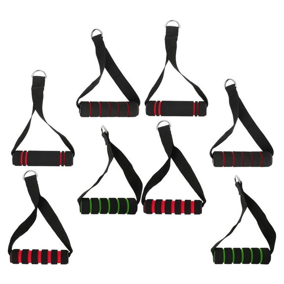PBPBOX 8Pcs Resistance Exercise Handles Plastic Assorted Color for Equipment
