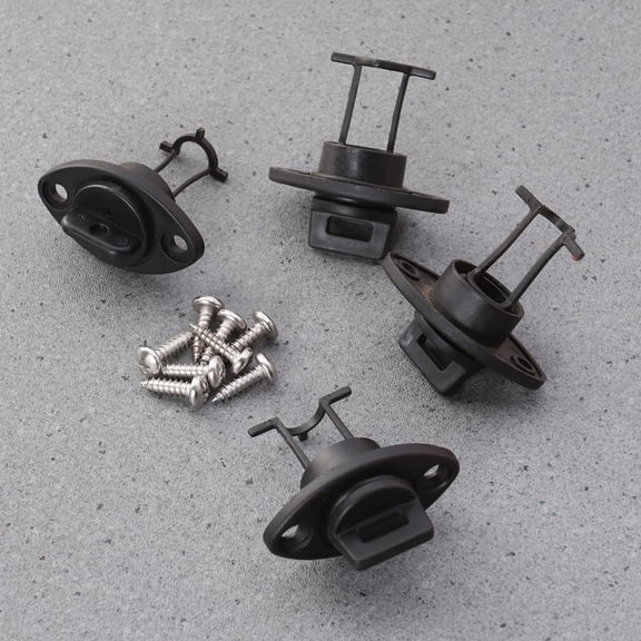 PBPBOX Durable Boat Drain Plug Kit, Black, Universal, for Marine, 8Pcs