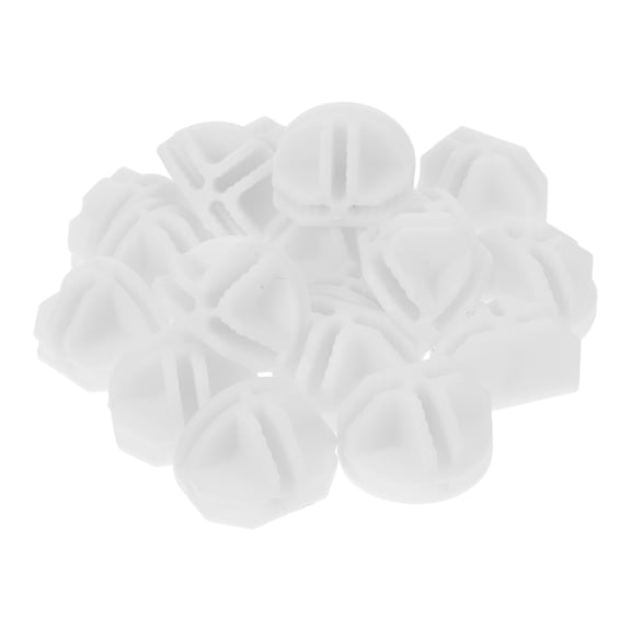 PBPBOX Abs Wire Cube Connectors 20Pcs for Wardrobe Assembly Shoe Cabinet Construction White