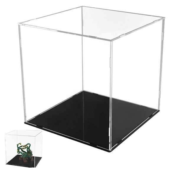 PBPBOX 1Pack Clear Display Case for Figures Transparent Acrylic Protection Showcase for Collectors