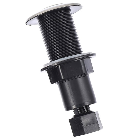 PBPBOX Garbage Disposal Push Button Massage Bathtub Button Air Switch Black Plastic 1Pack