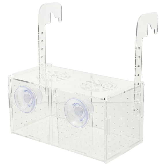 PBPBOX Aquarium Fish Egg Incubator Rectangular Plastic Hatching Protection Box 1 Pair